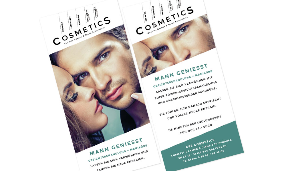 Cosmetics - DIN lang Flyer