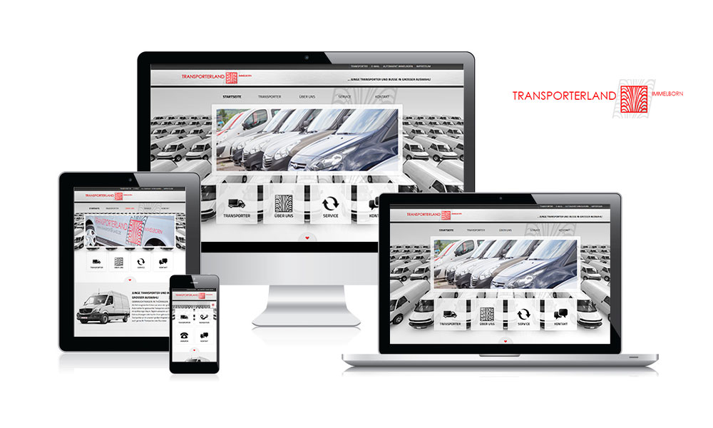 Webdesign-Referenz www.transporterland.de